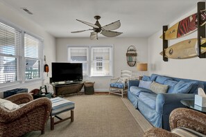 TV, DVD player, ping pong, stereo