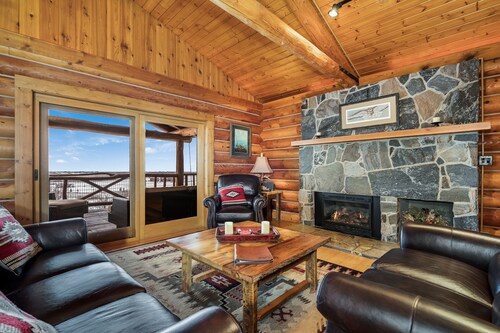 Sourdough Ranch Main House - Log home with large acreage and stocked pond!