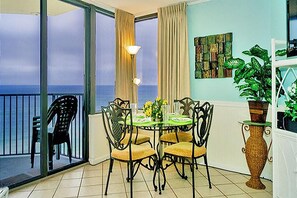 Dining - Gulf front! 10th floor! Pool and Tennis! Best deal on the beach! (Panama City Beach)