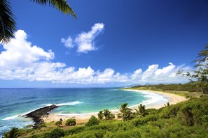 On the beach, sun loungers, beach towels - Kealia Landing, Spectacular Oceanfront 3 BR-Privacy & Space, Incredible Views (Kealia)