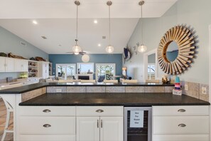 Interior - Private pool, hot tub, fenced dog walk, private dock, handicap ramp, Bayfront (Cape San Blas)
