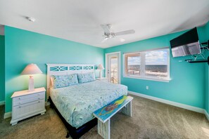 4 bedrooms, iron/ironing board, free WiFi, bed sheets - Just Coastin: Beachfront Home on the North Cape- Pet Friendly! (Cape San Blas)