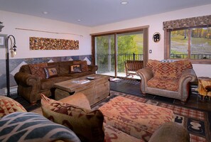 TV, fireplace, DVD player, offices - Whetstone Vista- Beautiful 2 Br ski in/out,hot tub (Mt. Crested Butte)