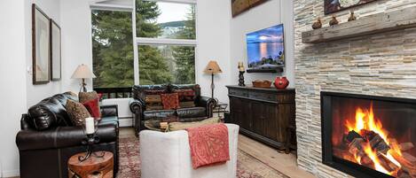 Televisor intel·ligent, llar de foc i estèreo