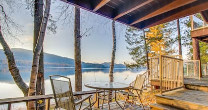 Lakefront condo w/ great views, pool/hot tub, beach access - near skiing