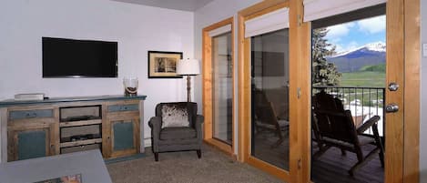 Fernseher, Kamin, DVD-Player, Arbeitsbereiche