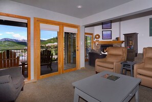 TV, fireplace, DVD player, offices