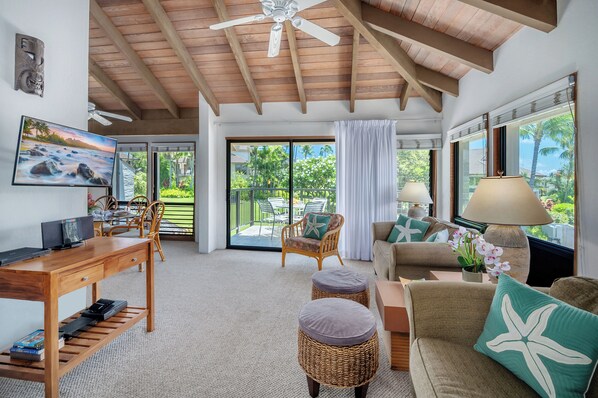 Televisión, reproductor de DVD y estéreo 