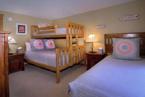 2 bedrooms, iron/ironing board, travel crib, WiFi