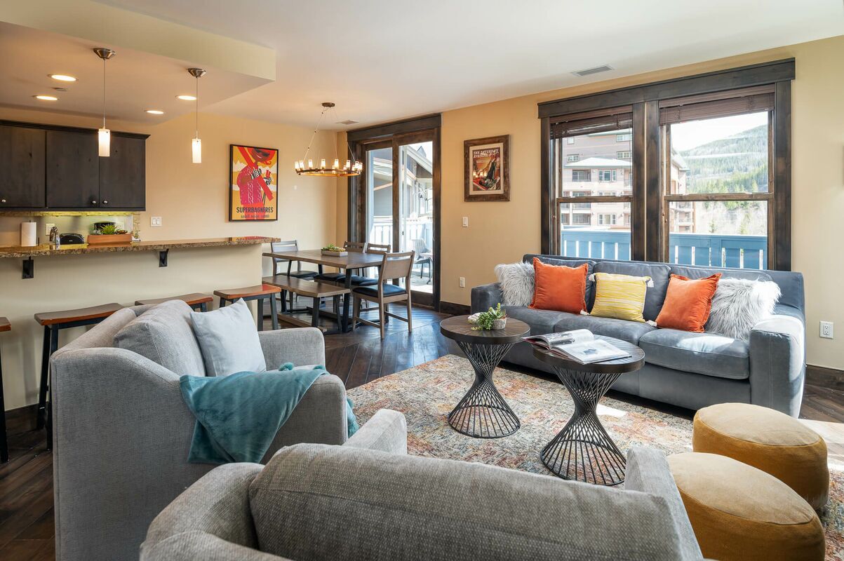 Base Village Loft 104 | Ski In Ski Out | Modern Mountain Loft | Walk Everywhere!