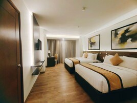 Minibar, in-room safe, desk, laptop workspace