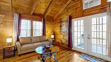 TV, fireplace, DVD player, stereo