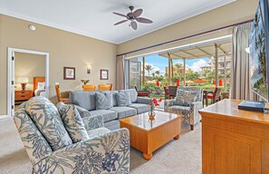 Televisión, reproductor de DVD, estéreo