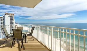 Outdoor dining - Crystal Shores 1301 - Beautiful Beachfront Corner Condo with Gorgeous Views! (Gulf Shores)