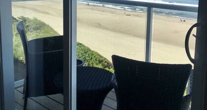 Whale watching from oceanfront home