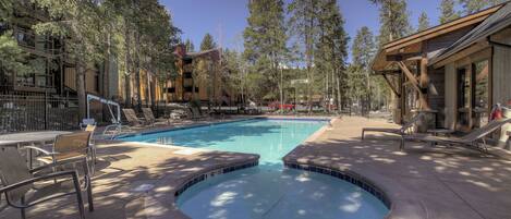 A heated pool
