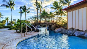 Piscine extérieure, piscine chauffée