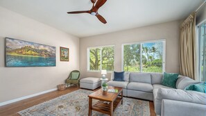 TV, DVD player, stereo - Regency 510: Cozy 2BR Condo with Garden View in Koloa! (Koloa)