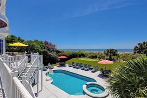 A heated pool - 33 Dune Lane- Oceanfront & Beautiful! (Hilton Head Island)