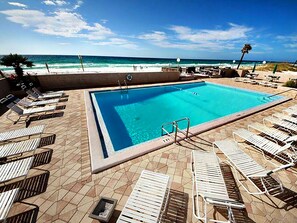 Pool - 🌊FAB Gulf Views~FREE Beach Svc~Pool~Tennis~Okaloosa Isle~2BR Emerald Isle 210 (Fort Walton Beach)