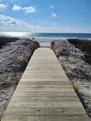 On the beach