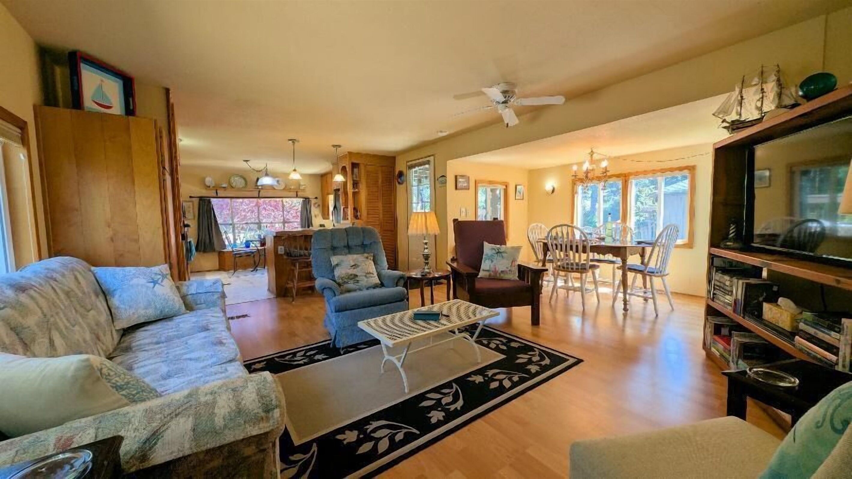 Smart TV, DVD player, books