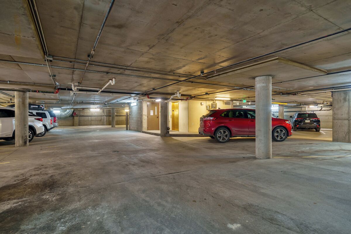 Private garage parking.