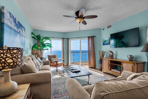 Smart TV, video library, stereo