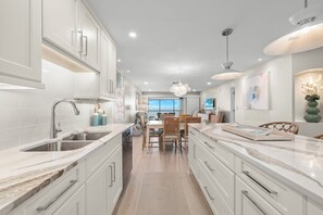 Fridge, microwave, oven, stovetop - Sanddollar #C302 is a Beachfront Vacation Rental on Sanibel Island (Sanibel Island)