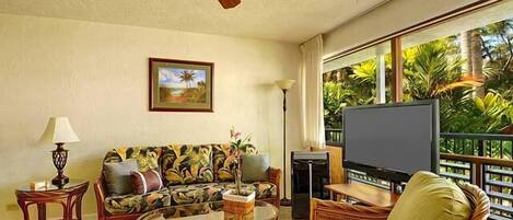 Fernseher, DVD-Player, Stereoanlage