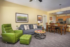 Smart TV, chimenea y reproductor de DVD 