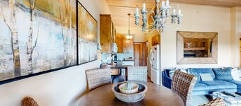 Chic condo with private space on the beach, pool, hot tub & sauna