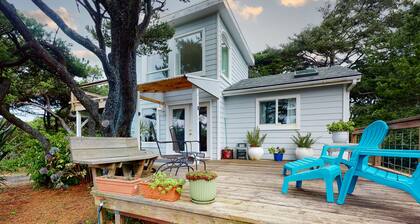 Hundefreundliches Wochenende mit Feuer im Freien und Balkon - nur wenige Schritte vom Strand entfernt!