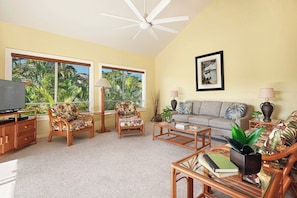 TV, DVD player, stereo - Regency 321 Steps from the Pool By Suite Paradise (Koloa)