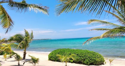 Stunning Caribbean views from the wrap around deck, at this beachfront condo!