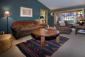 TV, fireplace, DVD player, offices
