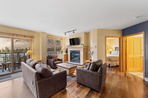 TV, fireplace, DVD player