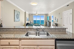 Fridge, microwave, oven, stovetop - Ultimate Beachfront Getaway: Gulf front condo on the 12th floor! (Panama City Beach)