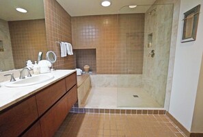 Hair dryer, towels