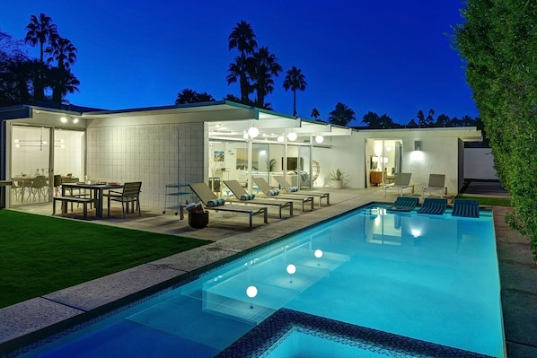 A heated pool