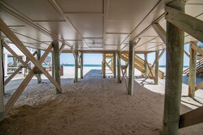 På stranden