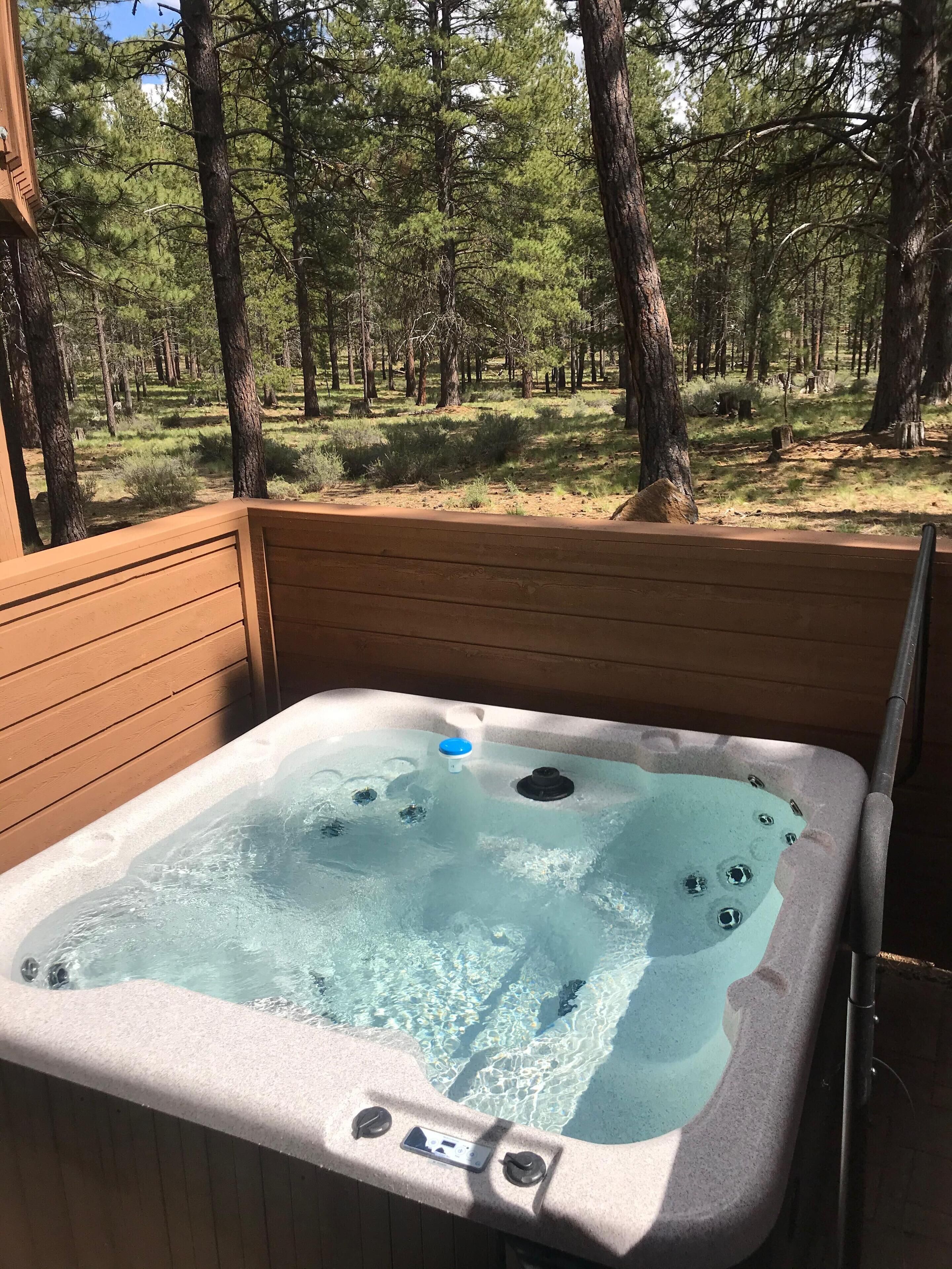 Utendørs boblebad