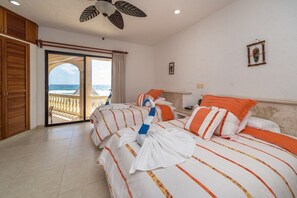 4 bedrooms, travel cot, free WiFi, bed sheets