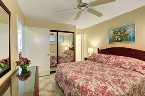 1 bedroom, iron/ironing board, free WiFi, bed sheets - Oceanfront Paradise: Kihei Surfside #205 – Breathtaking Views! (Kihei, Maui)