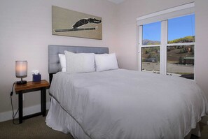 2 bedrooms, iron/ironing board, travel crib, WiFi