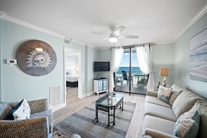 TV, DVD player, books