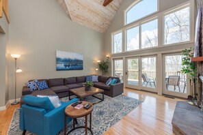 Fernseher, Kamin, DVD-Player, Computerbildschirme