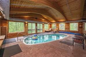 Indoor pool, a heated pool