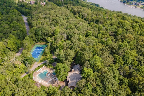 Indoor pool, a heated pool