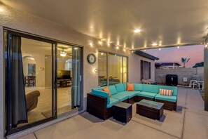 Terrace/patio - Relaxing 4 Bedroom Home with Sparkling Heated Pool! (Queen Creek)